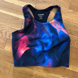 Old Navy Active cropped longline bra exercise top